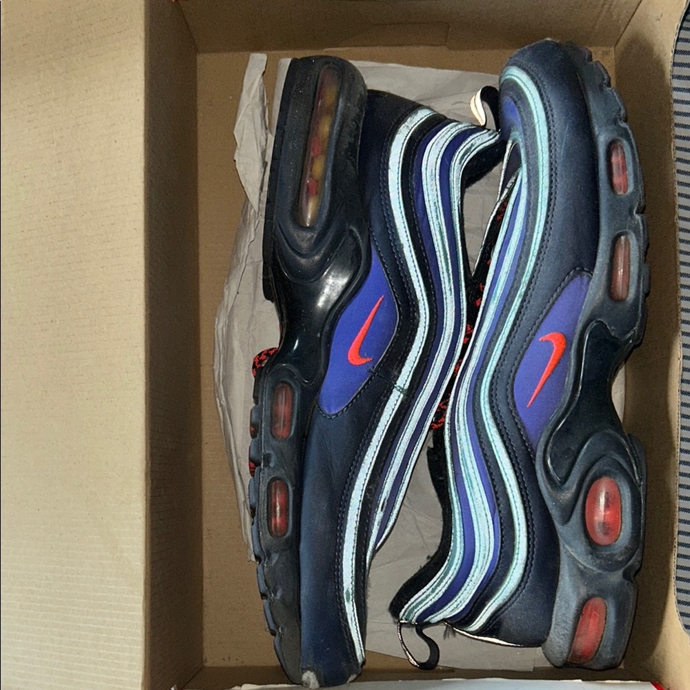 Nike Air Max 97 Black and Blue Sneakers